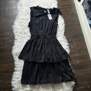 Torrid Black Ruffle Mini Dress